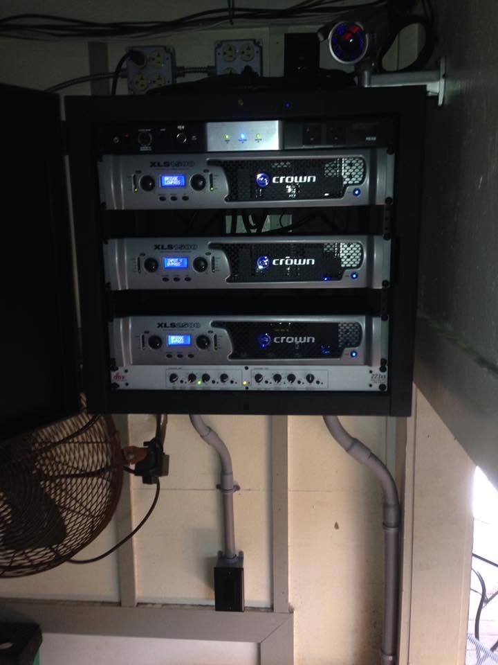 AV equipment rack